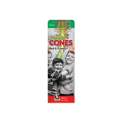 Panda Cones  Red & Green